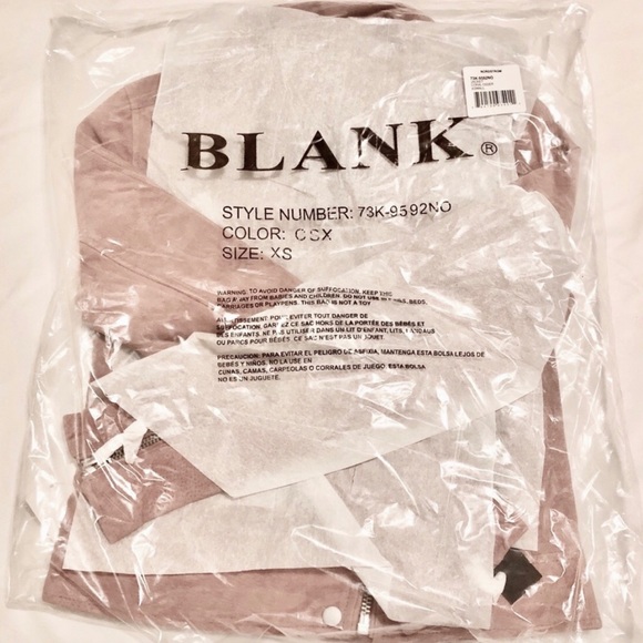 New BLANK NYC Suede Leather Moto Jacket Size XS - Picture 7 of 9